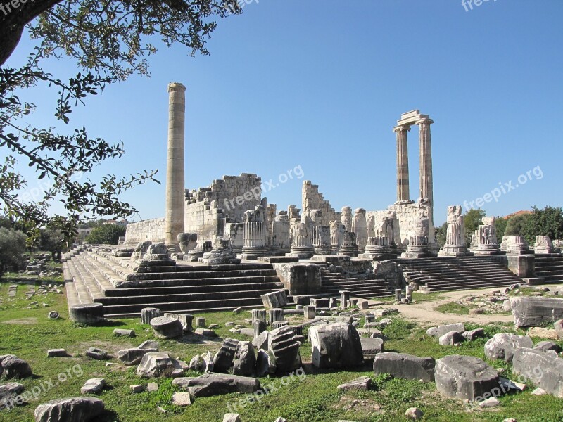 Didyma Temple Turkey Apollo Free Photos