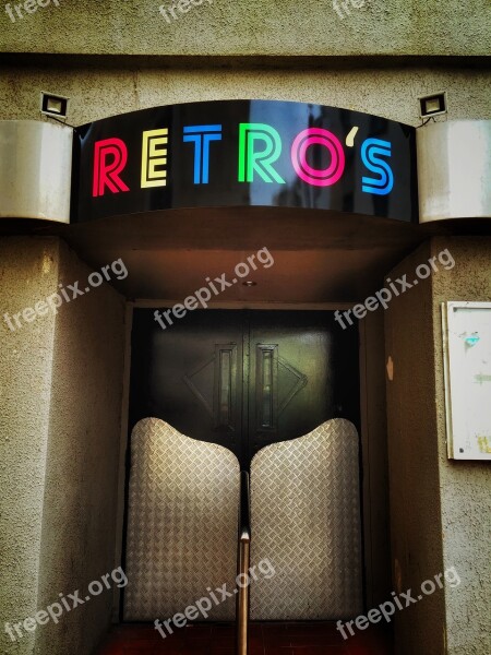 Nightclub Door Club Retro Nightlife