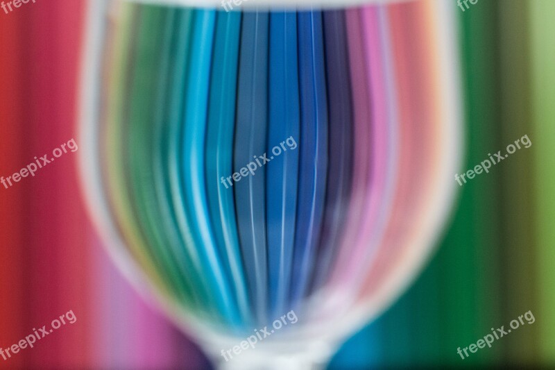 Colored Pencils Colorful Color Glass Achieve