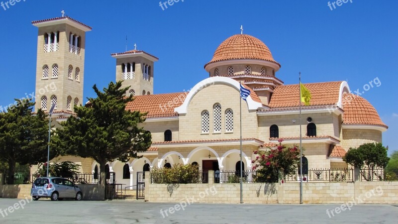 Cyprus Xylotymbou Ayios Rafael Church Orthodox