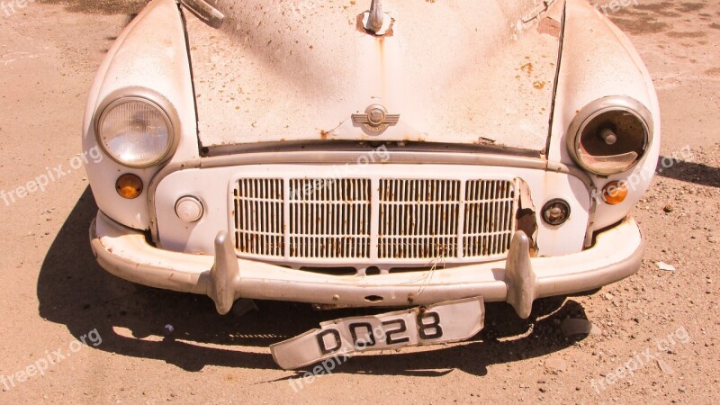 Morris Car Old Abandoned Rusty Vintage