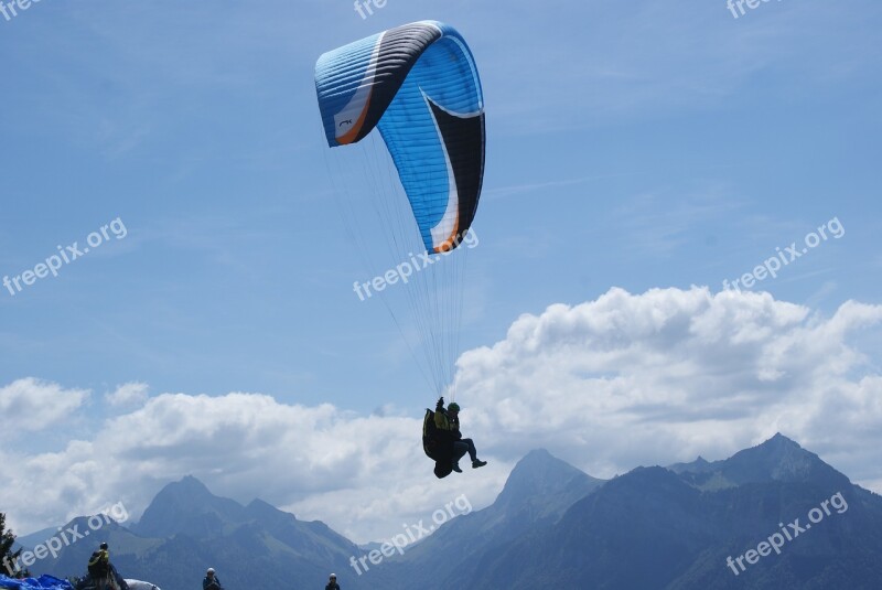 Paragliding Cloud The Forclaz Free Photos