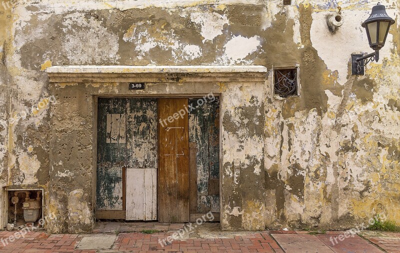 Doors Architecture Colonial Grunge Painted