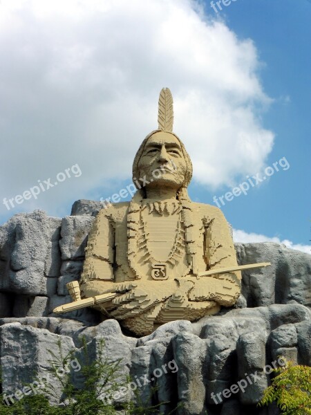 Legoland Billund Sitting Bull Indians Denmark