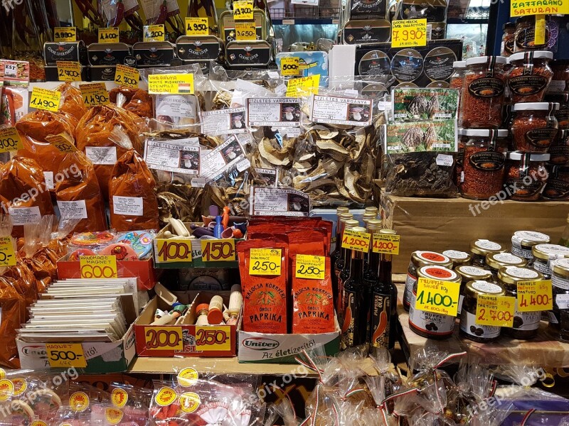 Spices Hungary Large Market Budapest Shopping