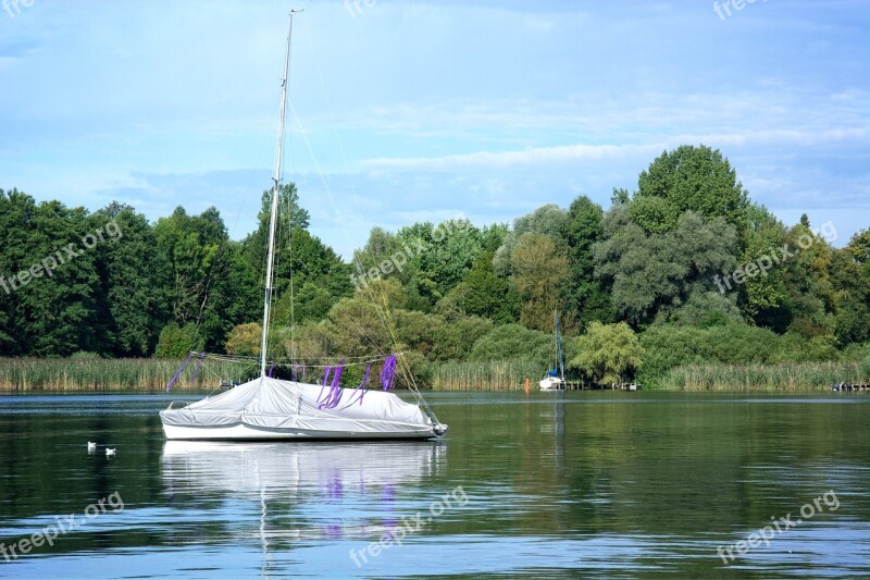 Nature Lake Chiemsee Boat Pier