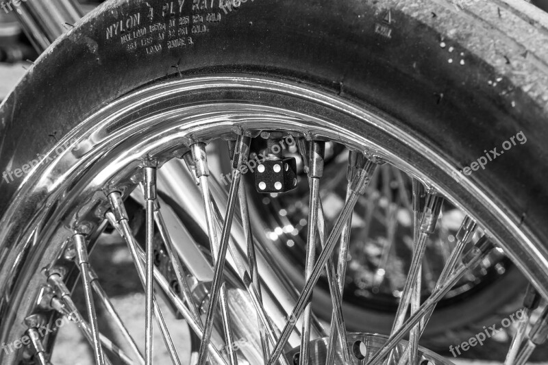 Rear Tire Dice Spoke Rear Rubber Bike