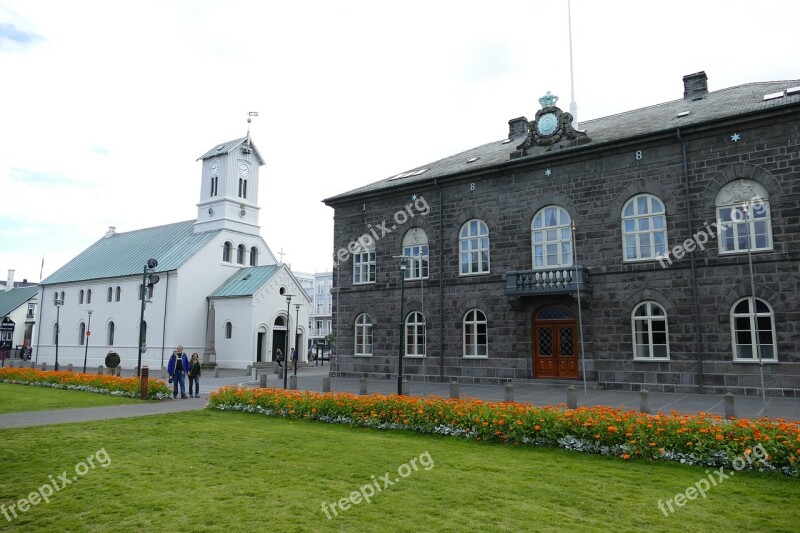 Reykjavik Parliament Policy Historically Facade