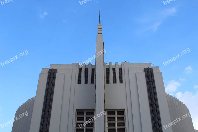 Theatre Facade Goiania Old Art Deco