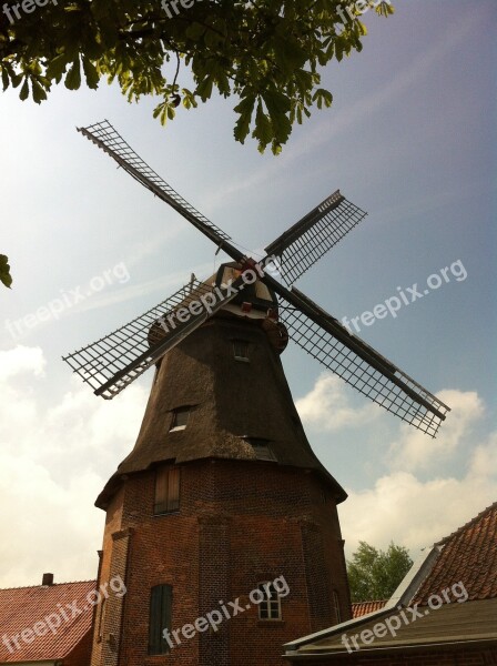 Windmill Nature Mill Northern Germany Free Photos