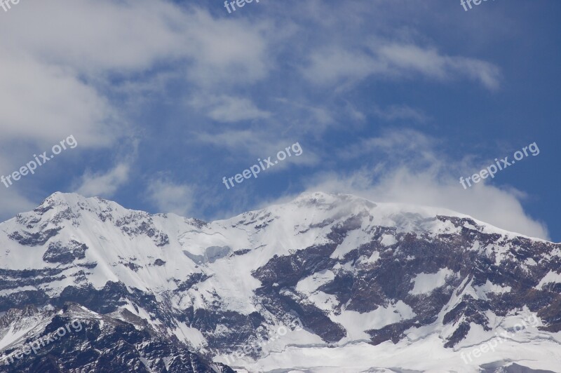 Aconcagua Mountain Andes Argentina South