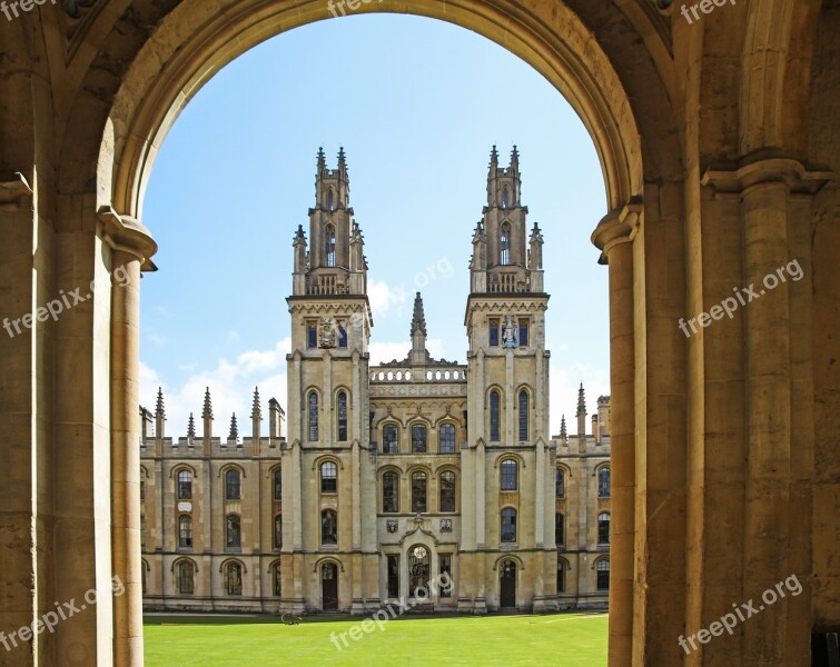 All Souls College Hawks Moor Towers College Oxford Oxfordshire