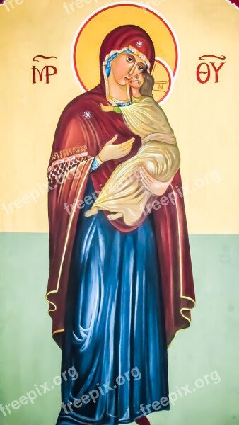 Panagia Virgin Mary Iconography Church Orthodox