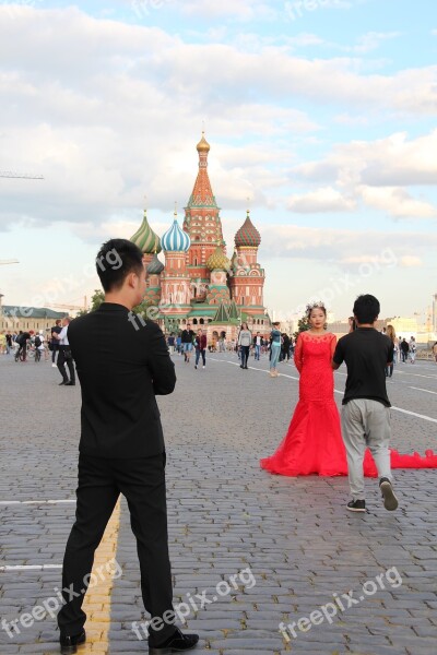 Photo Shoot Red Square Kremlin Moscow Russia