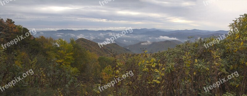 Landscape Blue Ridge Parkway Mountains Free Photos