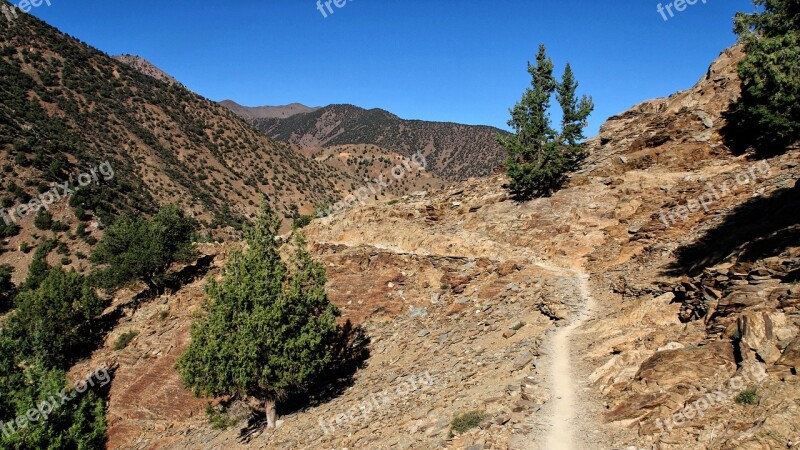 Mountains Atlas Morocco Trekking Path