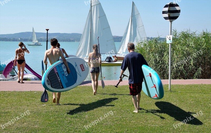 Stand Up Paddle Paddle Boarding Water Sport Modern Paddling