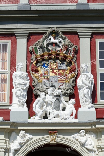 Wolfenbüttel Castle Architecture Stone Figures Building