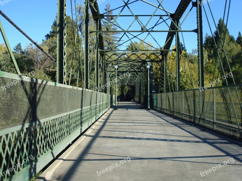 Bridge Ironwork Walkway Metal Architecture