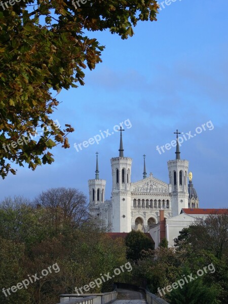 Our Lady Of Fourvière Lyon Church France Free Photos