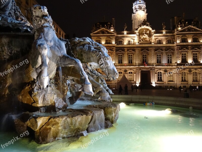 Lyon Place Potting Soils Fountain Bartholdi Free Photos