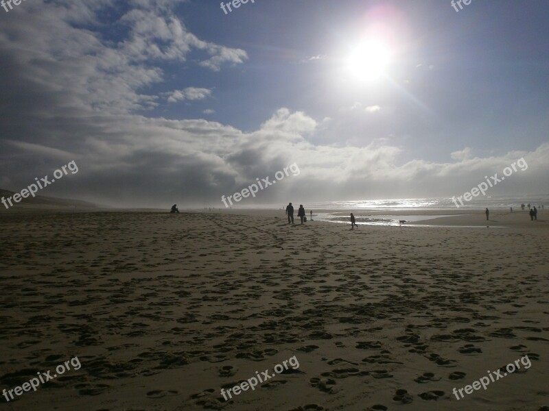 Beach Windy Landscape Coast Free Photos