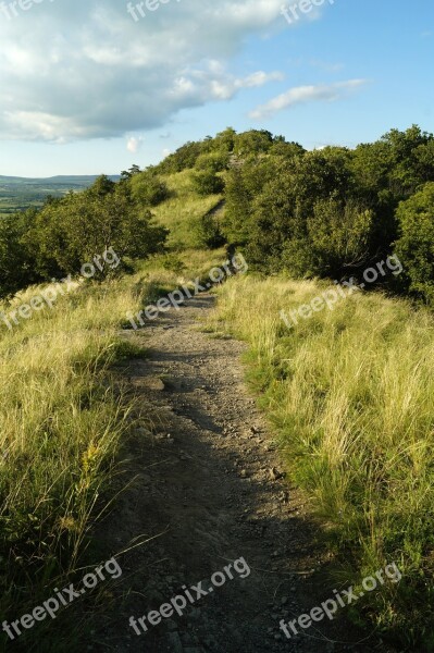 Road Path Nature Trail Mountain Summit