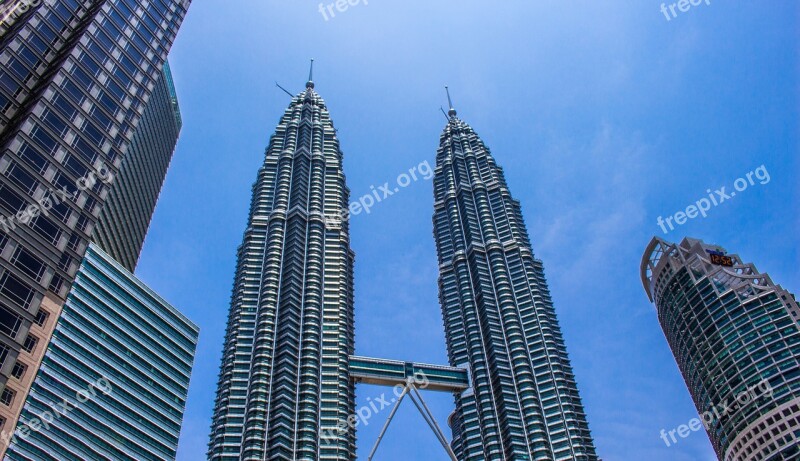 Kuala Lumpur Petronas Towers Kl Malaysia Asia