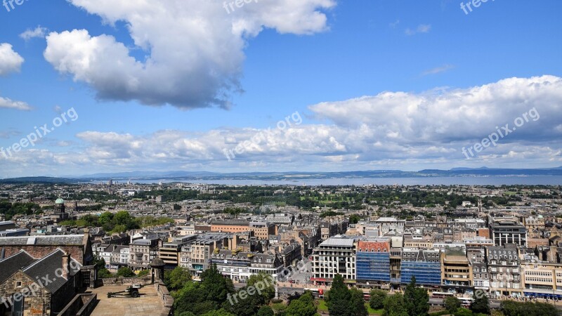 Scotland England Edinburgh View City