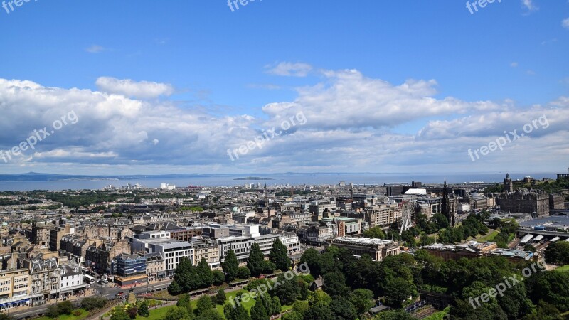 Scotland England Edinburgh View City