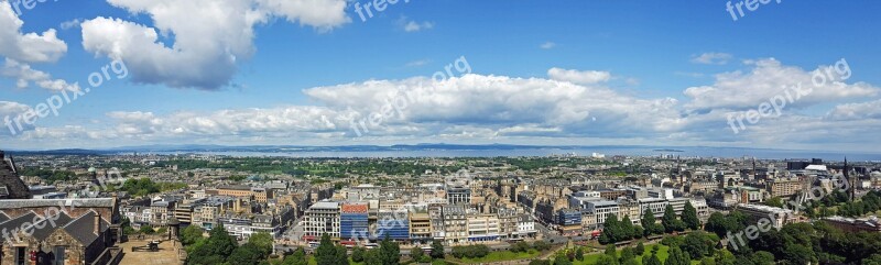 Scotland England Edinburgh View City