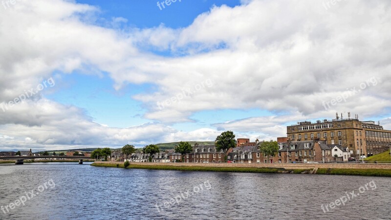 Scotland England Inverness City River