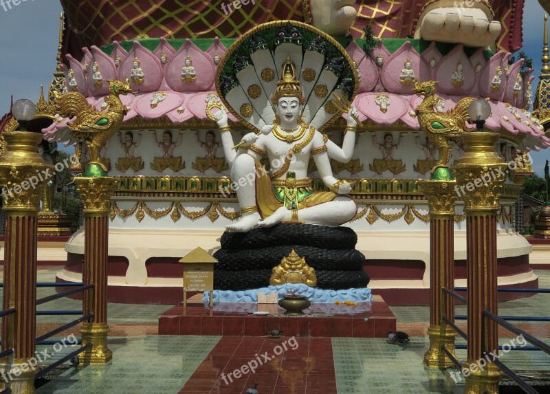 Temple Thailand Koh Samui Religion Free Photos