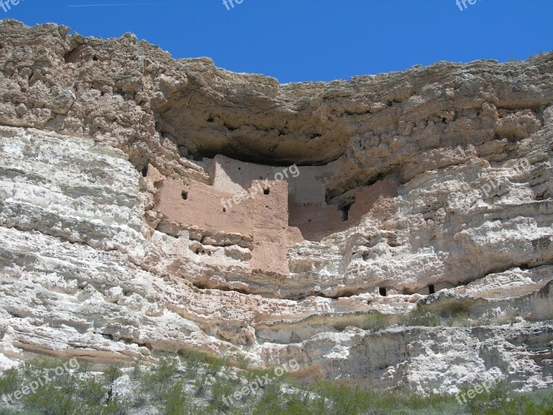 Native American Cliff Dwelling Verde Park Southwest