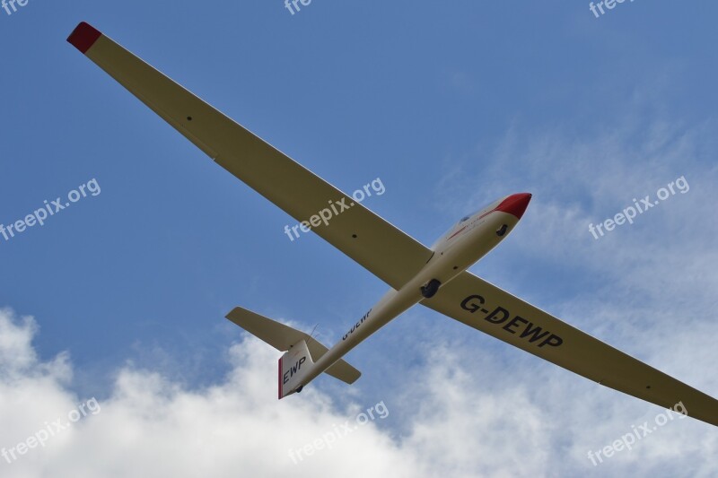 Glider Flying Sky Gliding Fly