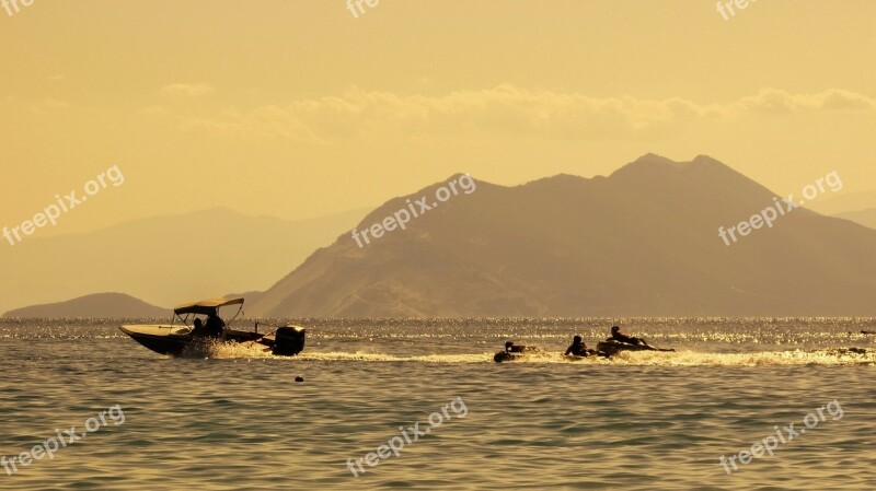 Afternoon Sea Sunset Summer Tourism