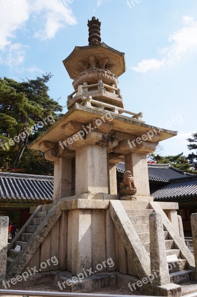 The Bulguksa Temple Racing Republic Of Korea Religion Korea