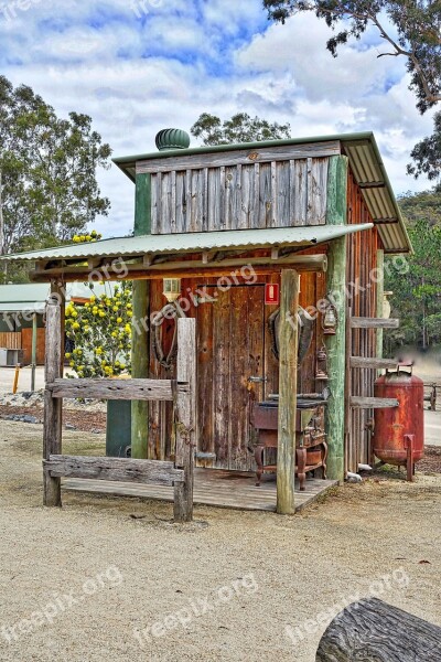 Toilet Outhouse Lavatory Outdoor Wooden