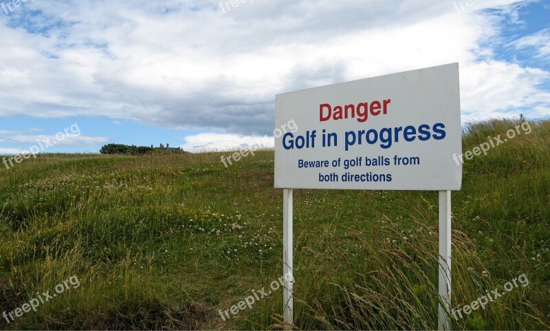 Danger Golf Balls Dangerous Sport