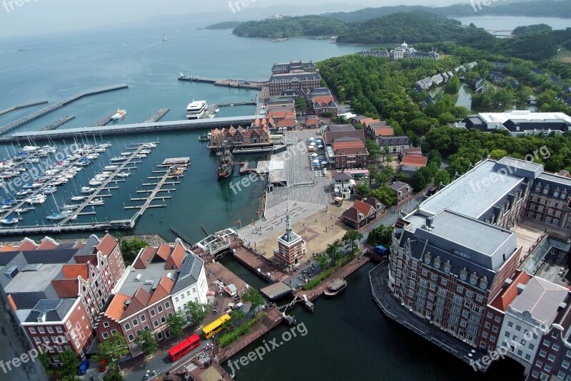 Huis Ten Bosch Sasebo Kyushu Gazebo Sea