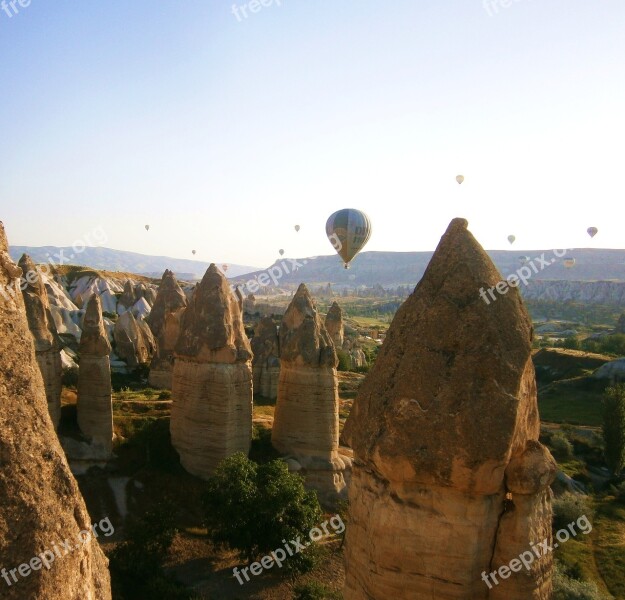 Hot Air Balloon Ride Fairy Chimneys Cappadocia Free Photos