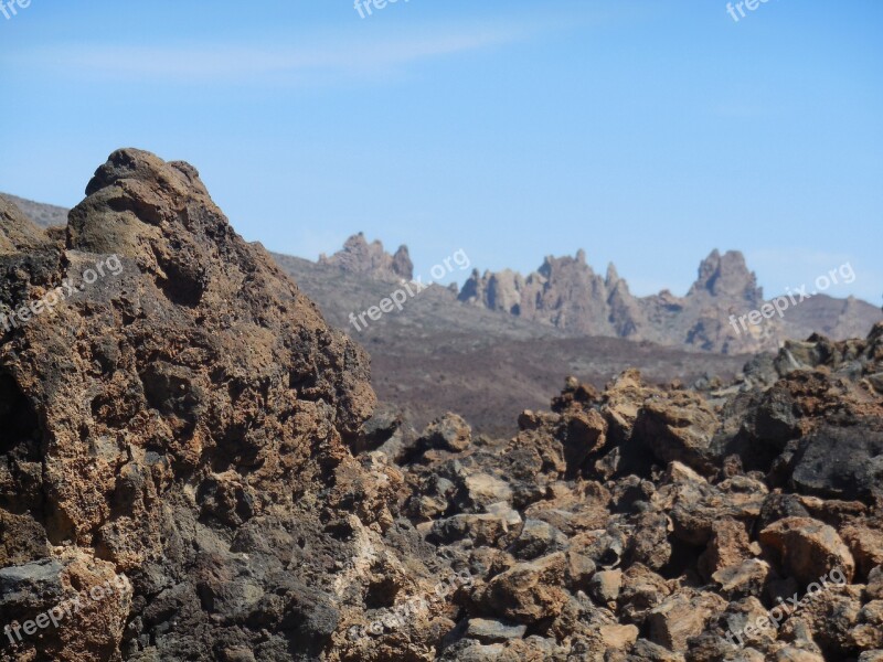 Tenerife Canary Islands National Park Teide Rock Sea