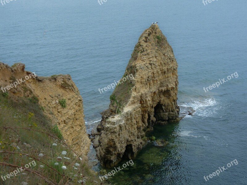 Normandy D Day Landing Pointe Du Hoc Cliff