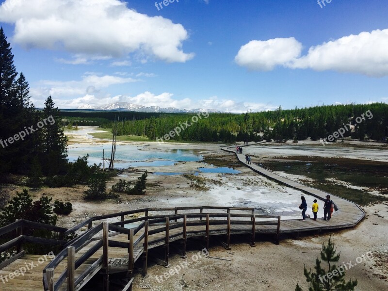 Yellowstone National Park Wyoming Usa