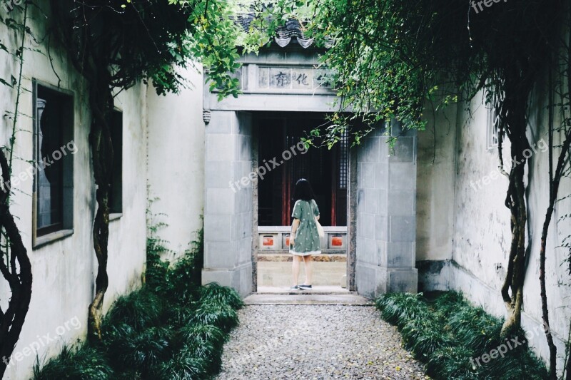 Suzhou Garden Garden Art Door Entrance