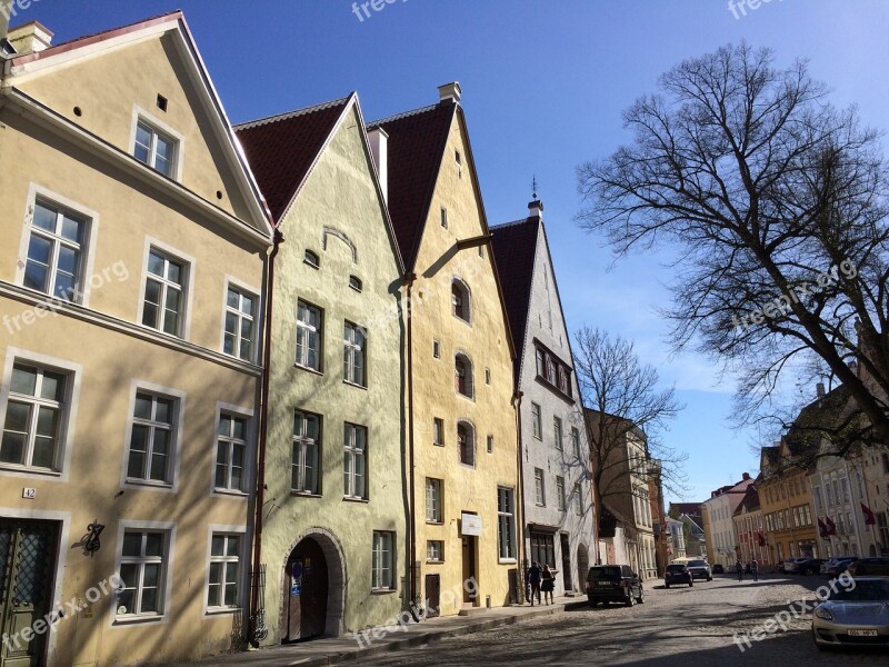 Europe Tallinn Architecture At Home Street