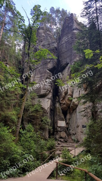 Rocks Adršpach Nature Rock Czech Republic