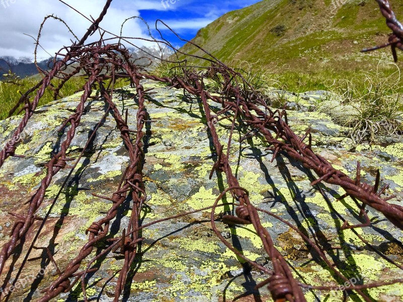 Barbed Wire First War Mountain Valtellina Stone