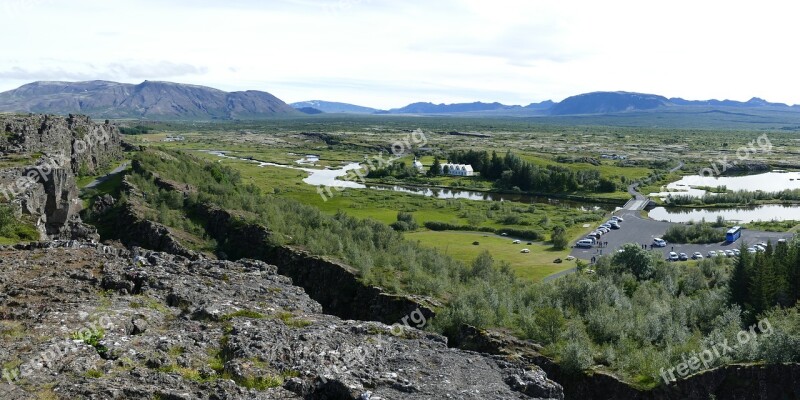 Iceland Thingvellir Parliament þingvellir Rock