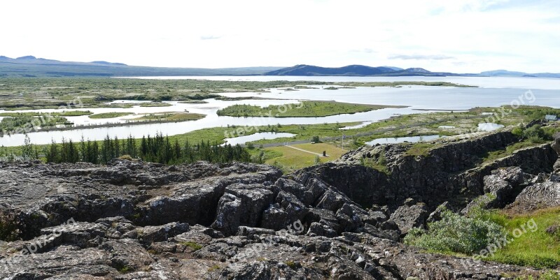 Iceland Thingvellir Parliament þingvellir Rock